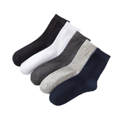 Cotton Crew Socks - Men's & Women's Soft Breathable Pure Color Socks, Large Size - ZOOMNSTORE