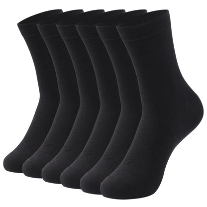 Cotton Crew Socks - Men's & Women's Soft Breathable Pure Color Socks, Large Size - ZOOMNSTORE