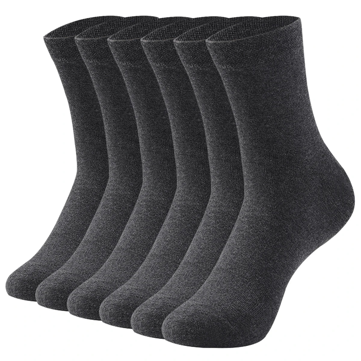 Cotton Crew Socks - Men's & Women's Soft Breathable Pure Color Socks, Large Size - ZOOMNSTORE