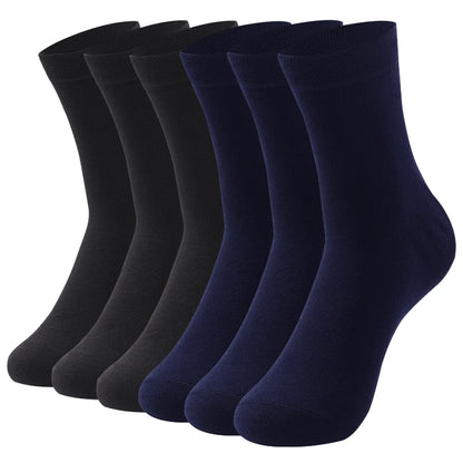Cotton Crew Socks - Men's & Women's Soft Breathable Pure Color Socks, Large Size - ZOOMNSTORE