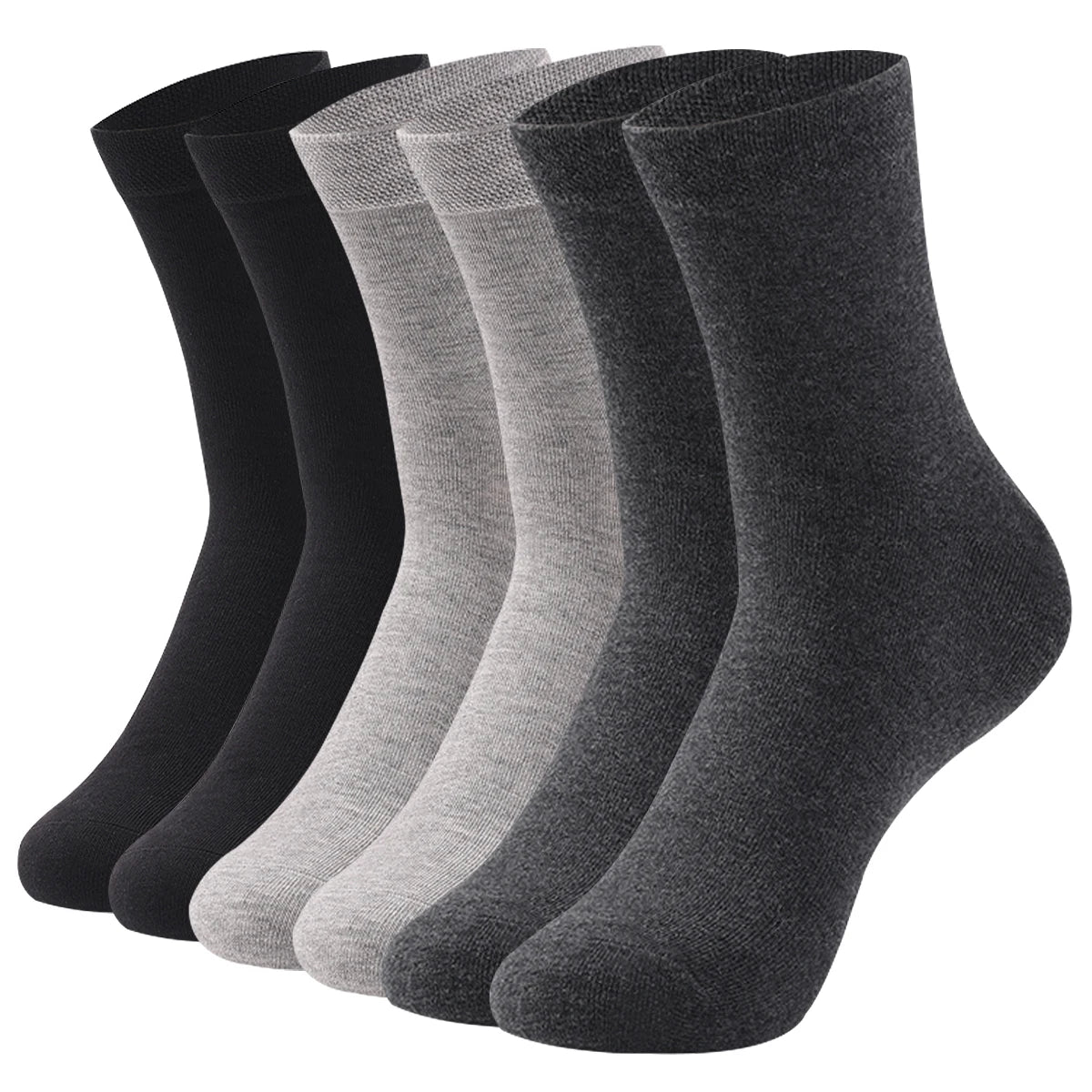 Cotton Crew Socks - Men's & Women's Soft Breathable Pure Color Socks, Large Size - ZOOMNSTORE