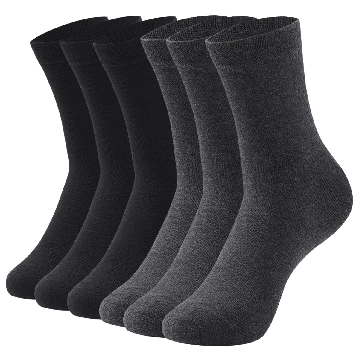 Cotton Crew Socks - Men's & Women's Soft Breathable Pure Color Socks, Large Size - ZOOMNSTORE