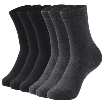 Cotton Crew Socks - Men's & Women's Soft Breathable Pure Color Socks, Large Size - ZOOMNSTORE