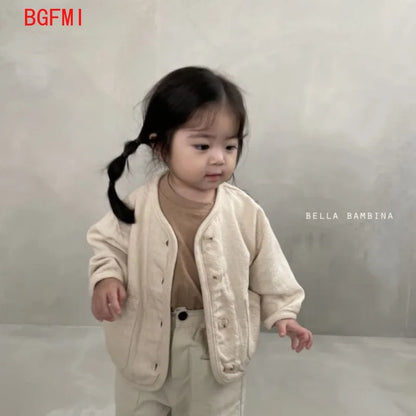 Cotton Denim Jacket for Baby  Toddler - Casual Jean Coat for Kids 2-7Y - ZOOMNSTORE