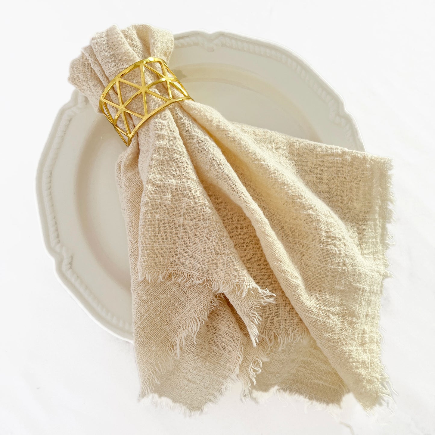 Pink Gauze Cotton Napkins - 10pcs Reusable Tea Towels for Weddings  Parties - ZOOMNSTORE