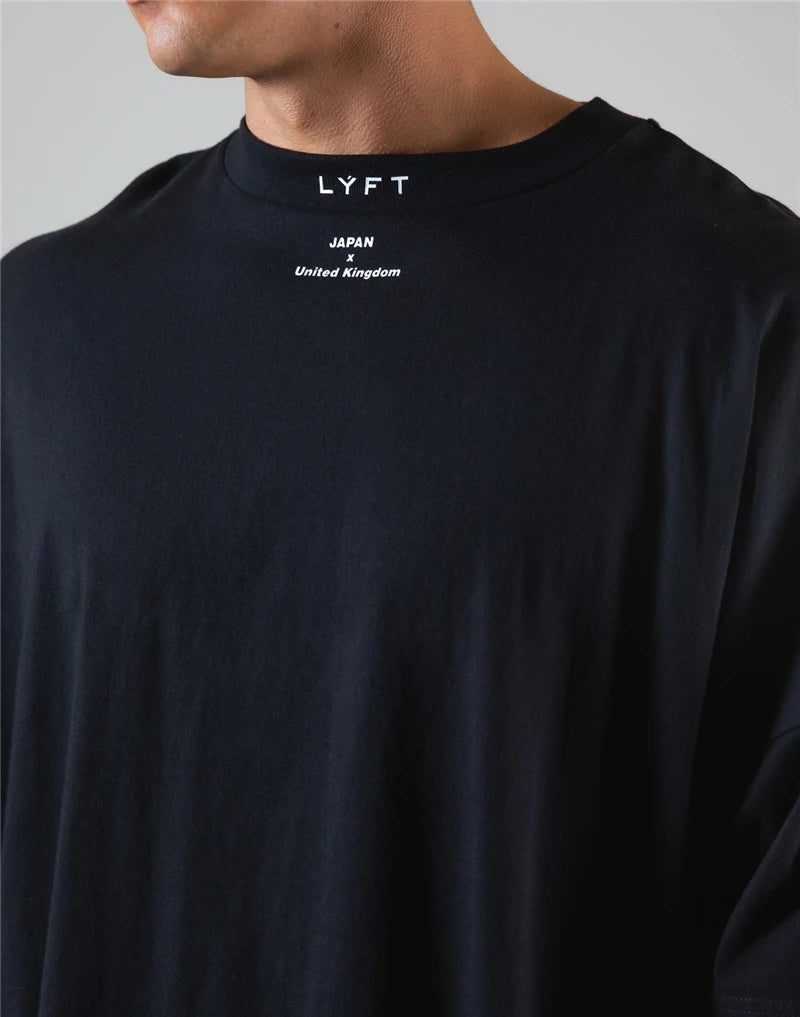 Mens Cotton Gym Shirt - Short Sleeve Fitness Tee M-XXXL - ZOOMNSTORE