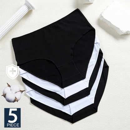 Cotton High Waist Panties – Seamless Women's Briefs | Breathable Underwear Comfort - ZOOMNSTORE