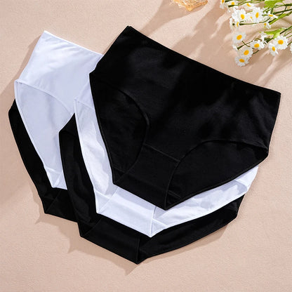 Cotton High Waist Panties – Seamless Women's Briefs | Breathable Underwear Comfort - ZOOMNSTORE