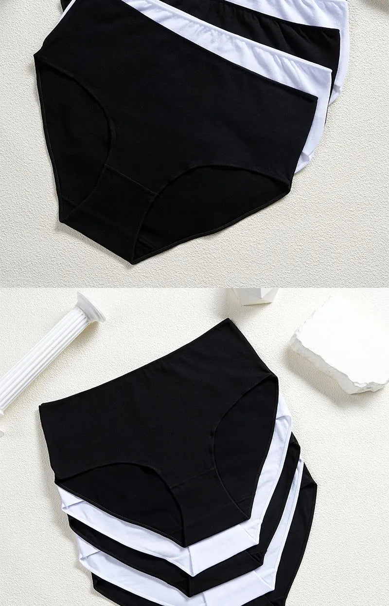 Cotton High Waist Panties – Seamless Women's Briefs | Breathable Underwear Comfort - ZOOMNSTORE