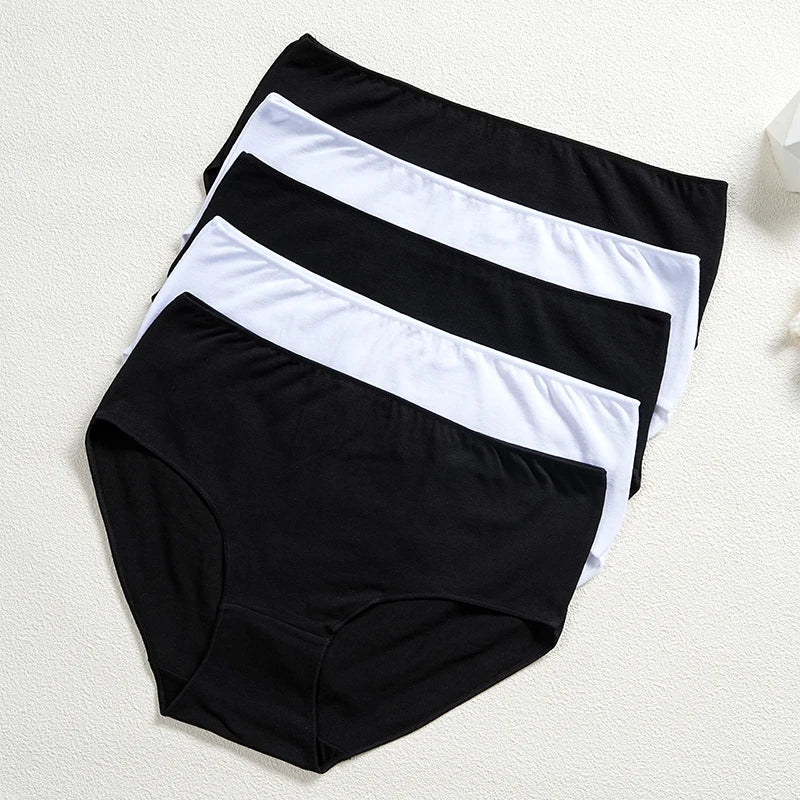 Cotton High Waist Panties – Seamless Women's Briefs | Breathable Underwear Comfort - ZOOMNSTORE