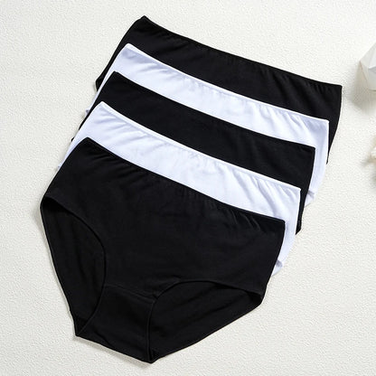 Cotton High Waist Panties – Seamless Women's Briefs | Breathable Underwear Comfort - ZOOMNSTORE