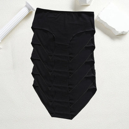 Cotton High Waist Panties – Seamless Women's Briefs | Breathable Underwear Comfort - ZOOMNSTORE