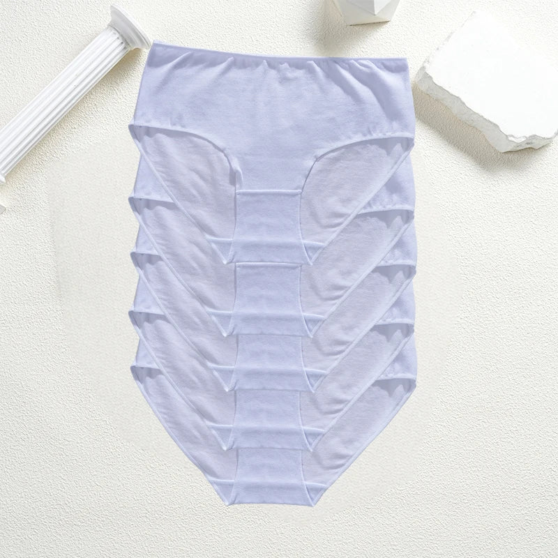 Cotton High Waist Panties – Seamless Women's Briefs | Breathable Underwear Comfort - ZOOMNSTORE