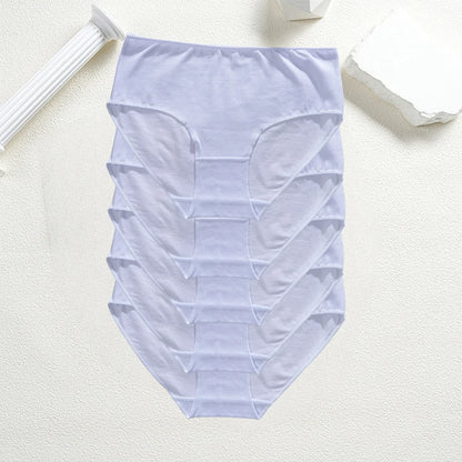 Cotton High Waist Panties – Seamless Women's Briefs | Breathable Underwear Comfort - ZOOMNSTORE