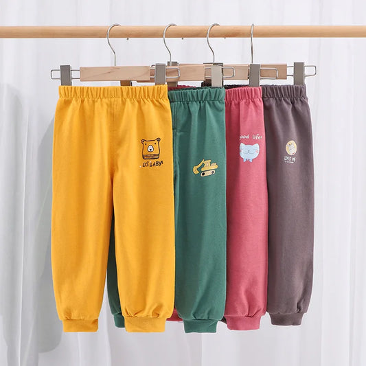 Cotton Kids Leisure Sport Pants - Toddler Boys  Girls Sweatpants - ZOOMNSTORE