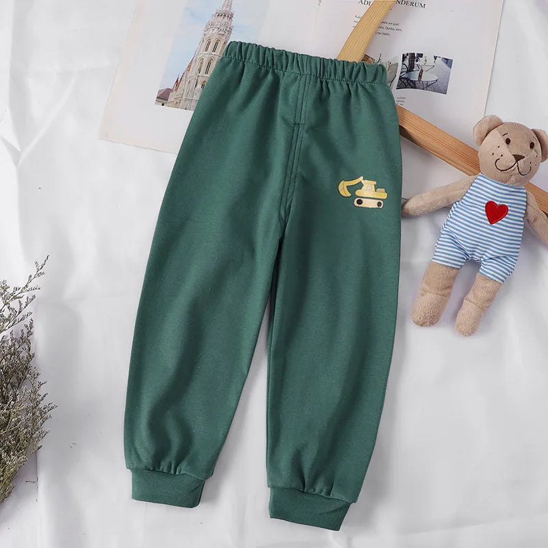 Cotton Kids Leisure Sport Pants - Toddler Boys  Girls Sweatpants - ZOOMNSTORE
