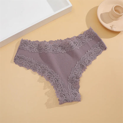Cotton Lace Panties - 15Pcs Women Cotton Briefs Brazilian Lace Underwear Set - ZOOMNSTORE