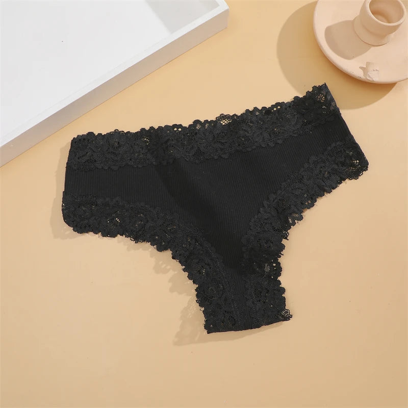 Cotton Lace Panties - 15Pcs Women Cotton Briefs Brazilian Lace Underwear Set - ZOOMNSTORE