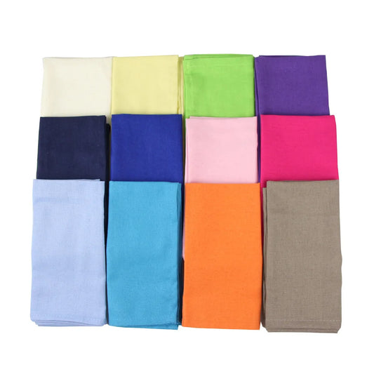 Cotton Linen Napkins Set of 12 - Soft 40x40cm Placemats for Dining  Events - ZOOMNSTORE