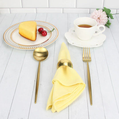 Cotton Linen Napkins Set of 12 - Soft 40x40cm Placemats for Dining  Events - ZOOMNSTORE