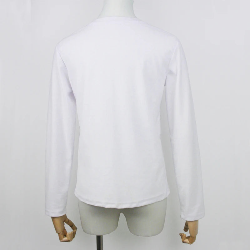 Cotton Long Sleeve Tops – Women's Casual Tees | Soft Breathable Fabric, O-Neck Style Shirt - ZOOMNSTORE