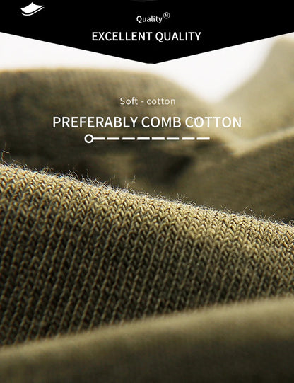 Cotton Men Socks - 5 Pairs Breathable Low Cut Ankle Socks Set for Summer Comfort - ZOOMNSTORE