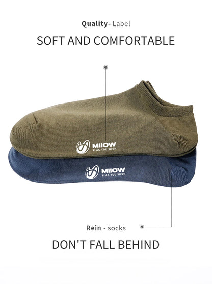 Cotton Men Socks - 5 Pairs Breathable Low Cut Ankle Socks Set for Summer Comfort - ZOOMNSTORE