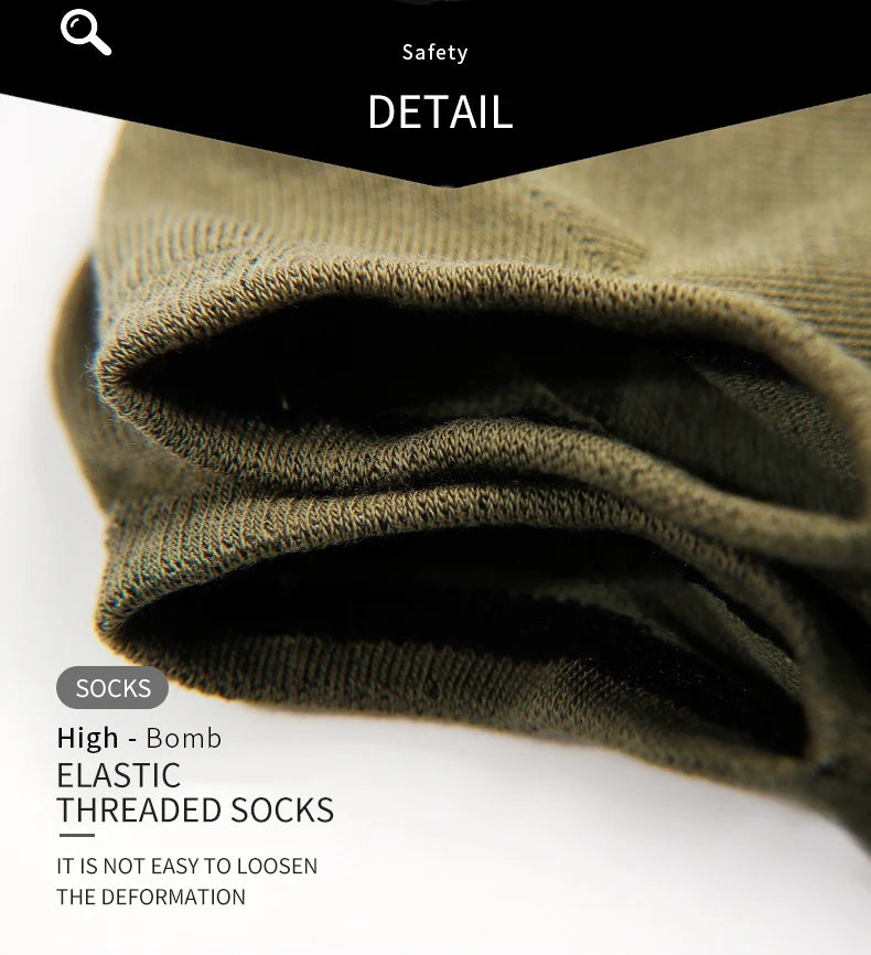 Cotton Men Socks - 5 Pairs Breathable Low Cut Ankle Socks Set for Summer Comfort - ZOOMNSTORE