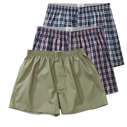 Cotton Men's Boxer Shorts - Breathable Soft Cotton Shorts, Loose Fit Pajamas - ZOOMNSTORE