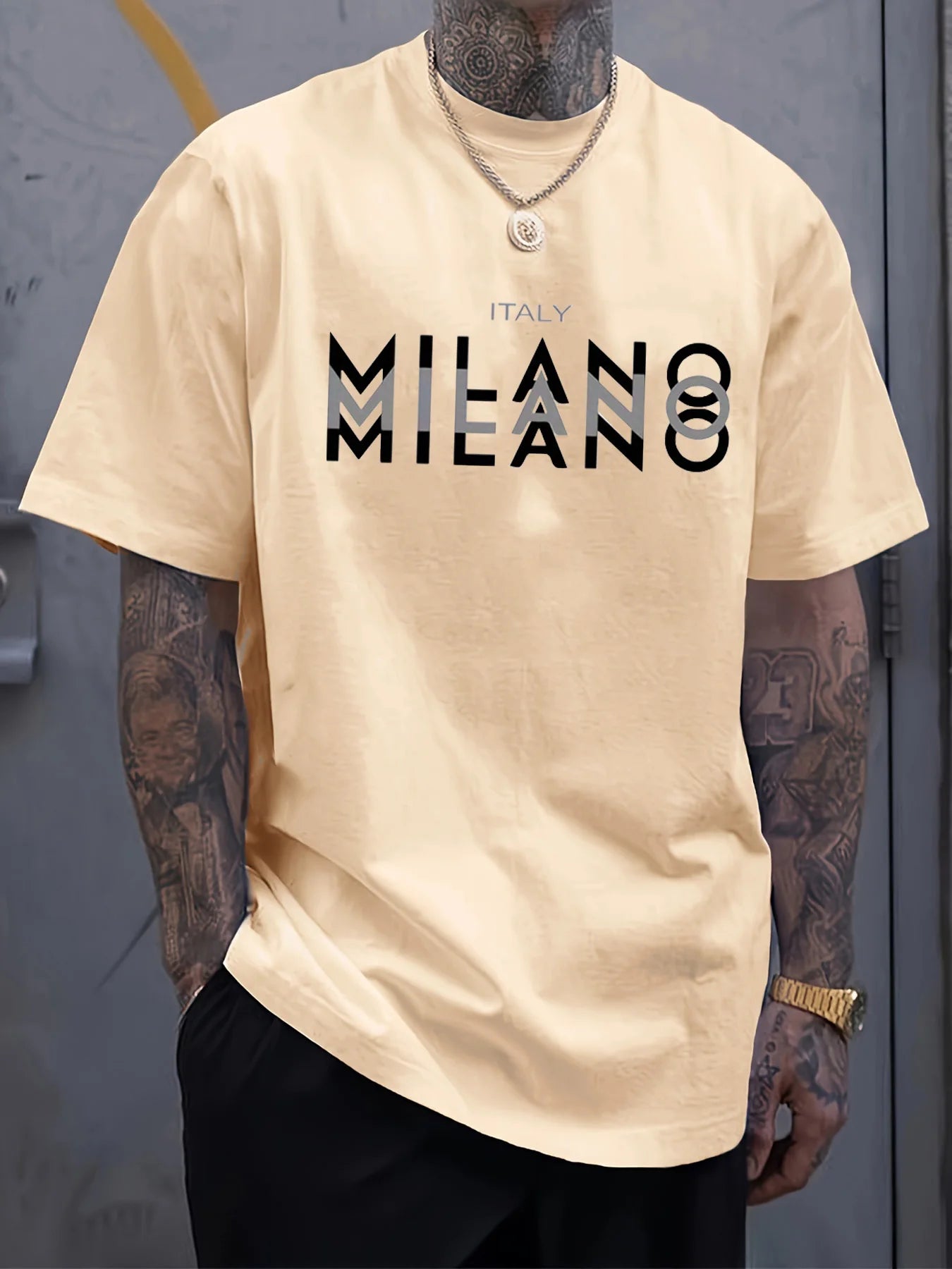 Cotton Men's T-Shirt - Plus Size Loose Fit Summer Shirt | Breathable Round Neck Tee - ZOOMNSTORE