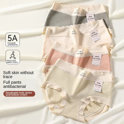 Cotton Mid-Rise Panties - Women's Antibacterial Breathable Cotton Briefs Set - ZOOMNSTORE