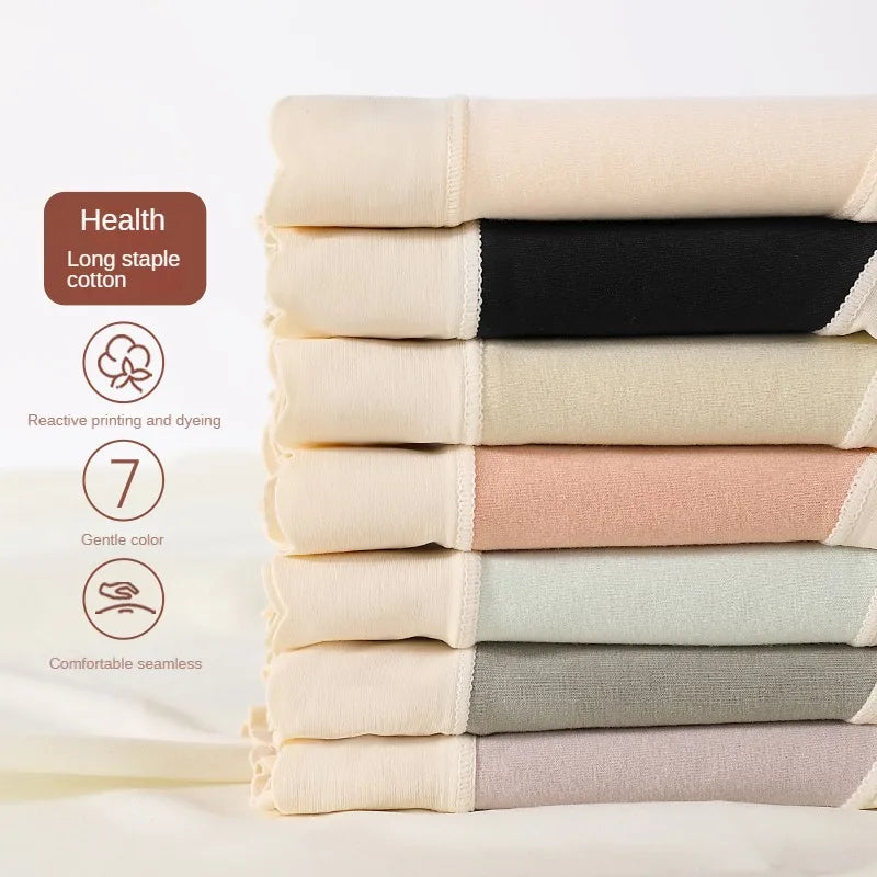 Cotton Mid-Rise Panties - Women's Antibacterial Breathable Cotton Briefs Set - ZOOMNSTORE