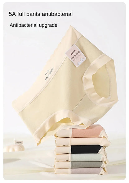 Cotton Mid-Rise Panties - Women's Antibacterial Breathable Cotton Briefs Set - ZOOMNSTORE