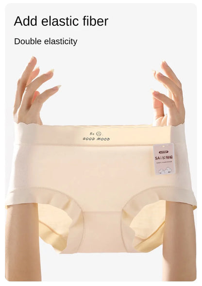 Cotton Mid-Rise Panties - Women's Antibacterial Breathable Cotton Briefs Set - ZOOMNSTORE