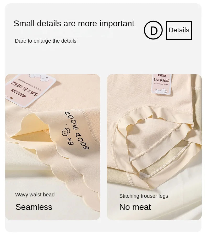 Cotton Mid-Rise Panties - Women's Antibacterial Breathable Cotton Briefs Set - ZOOMNSTORE