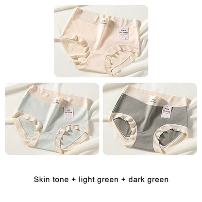 Cotton Mid-Rise Panties - Women's Antibacterial Breathable Cotton Briefs Set - ZOOMNSTORE