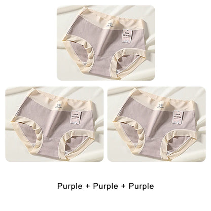 Cotton Mid-Rise Panties - Women's Antibacterial Breathable Cotton Briefs Set - ZOOMNSTORE