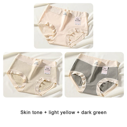 Cotton Mid-Rise Panties - Women's Antibacterial Breathable Cotton Briefs Set - ZOOMNSTORE