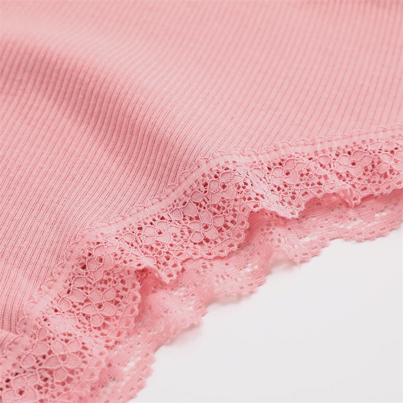 Cotton Panties Women - Sexy Lace Brazilian Briefs Low Waist Breathable Underwear - ZOOMNSTORE