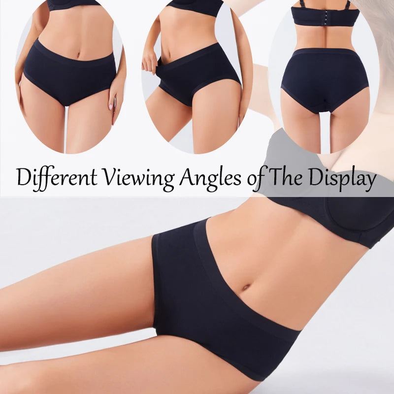 Cotton Seamless Panties - High Waist Briefs With Elastic Waistband | Breathable Women Underwear - ZOOMNSTORE