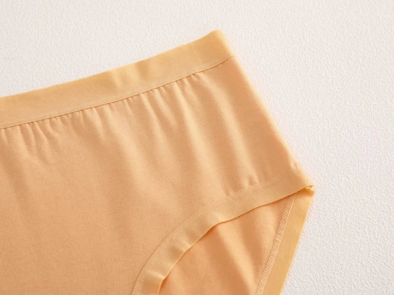 Cotton Seamless Panties - High Waist Briefs With Elastic Waistband | Breathable Women Underwear - ZOOMNSTORE
