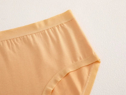 Cotton Seamless Panties - High Waist Briefs With Elastic Waistband | Breathable Women Underwear - ZOOMNSTORE