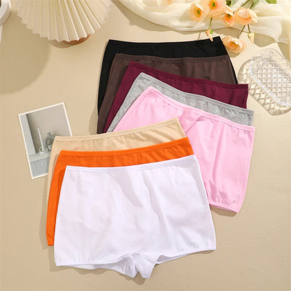 Cotton Seamless Panties - Women's High-Rise Boyshorts | Soft Breathable Underwear - ZOOMNSTORE