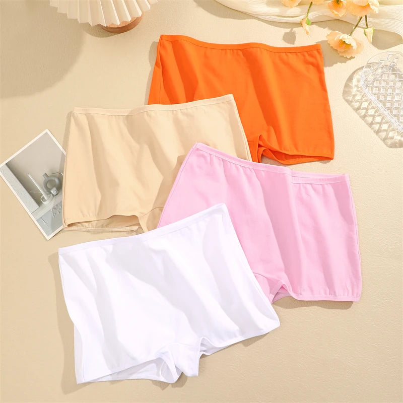 Cotton Seamless Panties - Women's High-Rise Boyshorts | Soft Breathable Underwear - ZOOMNSTORE