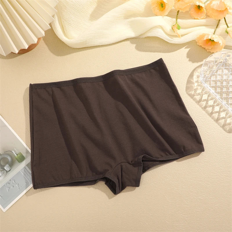 Cotton Seamless Panties - Women's High-Rise Boyshorts | Soft Breathable Underwear - ZOOMNSTORE