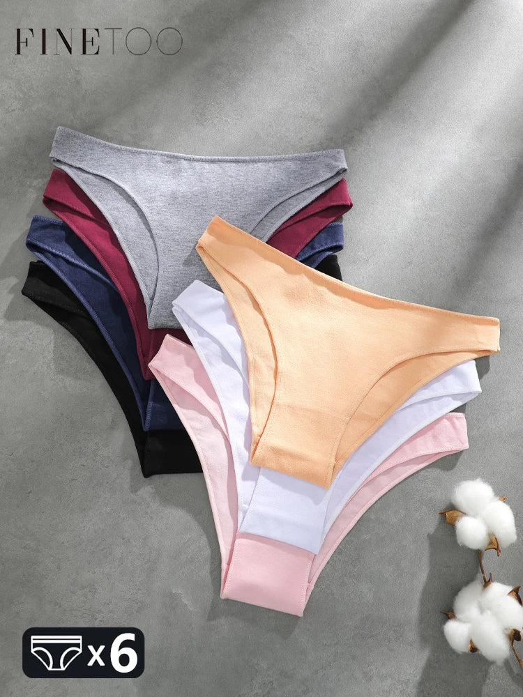 Cotton Seamless Underwear - Women's Breathable Low Waist Briefs | Soft Cotton Panties - ZOOMNSTORE