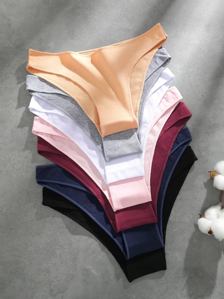 Cotton Seamless Underwear - Women's Breathable Low Waist Briefs | Soft Cotton Panties - ZOOMNSTORE