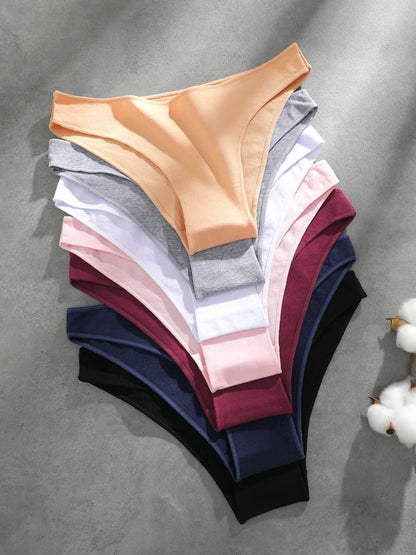 Cotton Seamless Underwear - Women's Breathable Low Waist Briefs | Soft Cotton Panties - ZOOMNSTORE