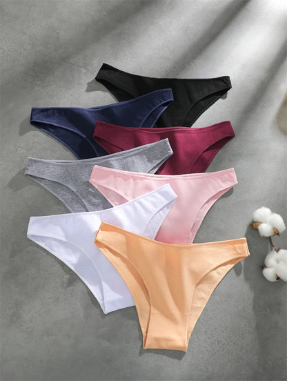 Cotton Seamless Underwear - Women's Breathable Low Waist Briefs | Soft Cotton Panties - ZOOMNSTORE