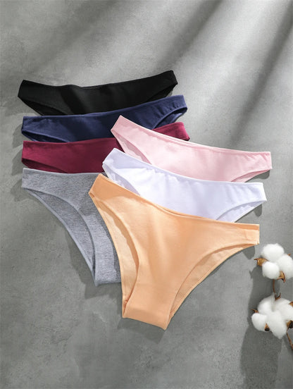 Cotton Seamless Underwear - Women's Breathable Low Waist Briefs | Soft Cotton Panties - ZOOMNSTORE
